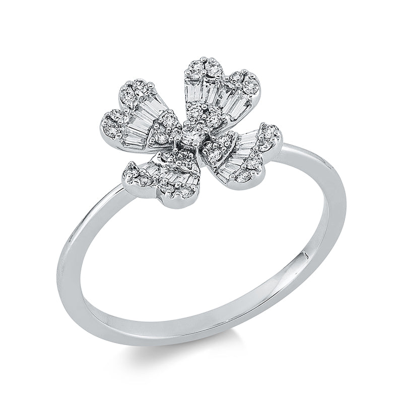 Ring    aus 750/-18 Karat Weißgold mit 35 Diamanten 0