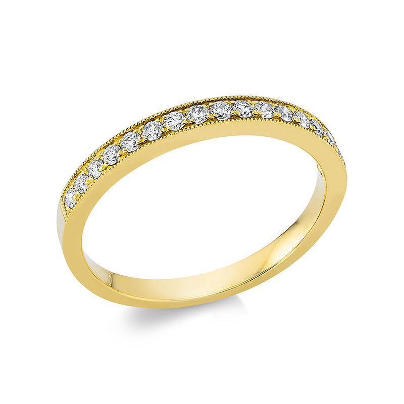 Ring    aus 750/-18 Karat Gelbgold mit 17 Diamanten 0