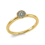 Ring    aus 750/-18 Karat Gelbgold mit 11 Diamanten 0