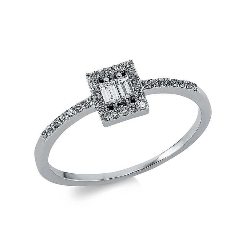 Ring    aus 585/-14 Karat Weißgold mit 34 Diamanten 0