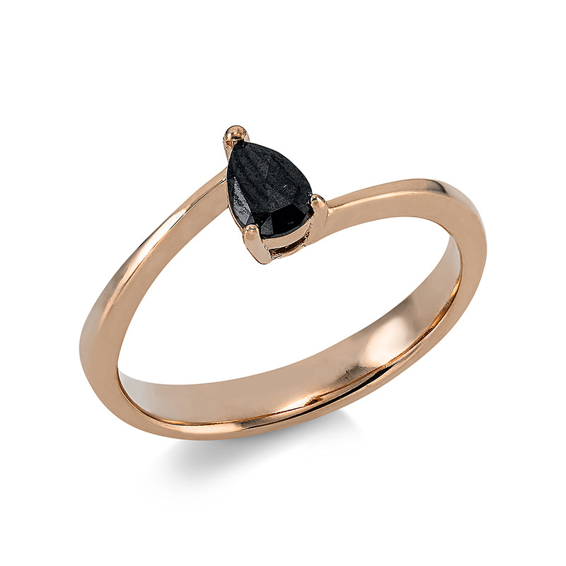 Ring    aus 585/-14 Karat Rotgold mit 1 Diamant 0