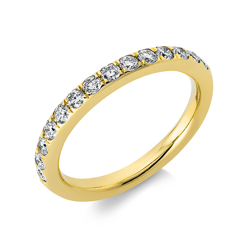 Ring    aus 750/-18 Karat Gelbgold mit 14 Diamanten 0