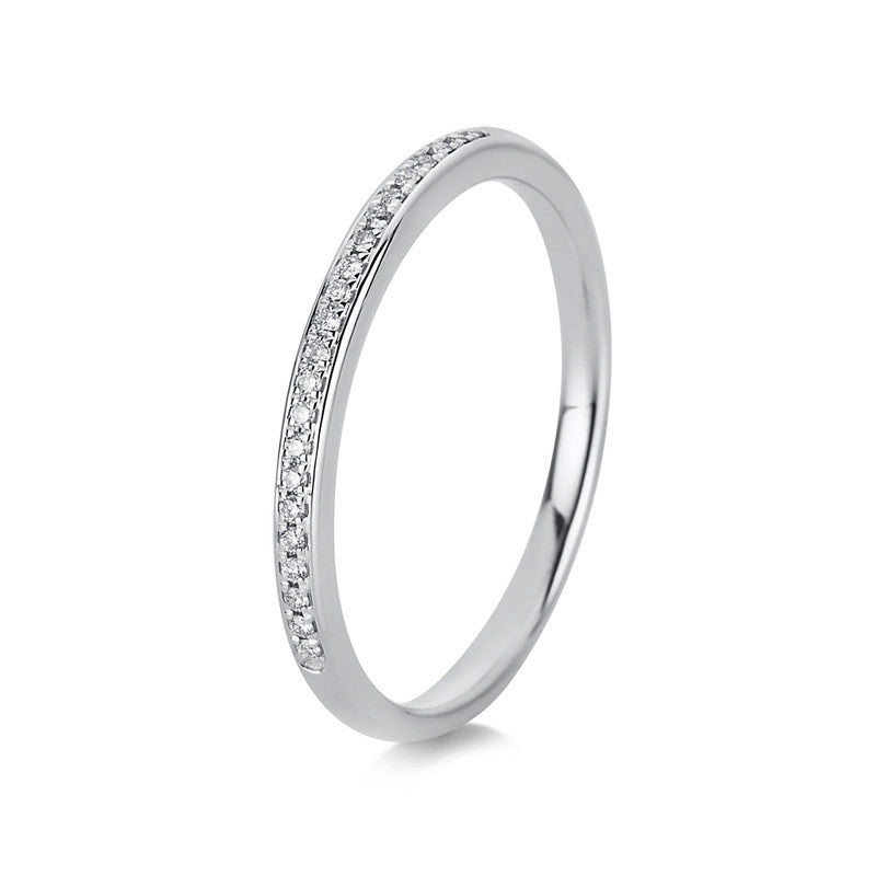 Ring    aus 750/-18 Karat Weißgold mit 13 Diamanten 0