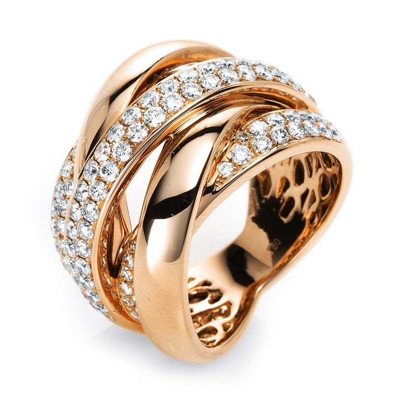 Ring - Pavé aus Gold mit Diamanten - 1G573