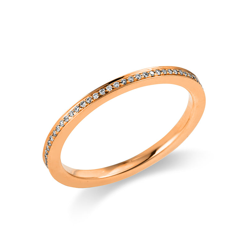 Ring    aus 750/-18 Karat Rotgold mit 72 Diamanten 0