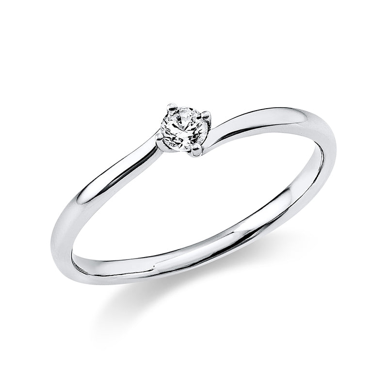 Ring    aus 950/-Platin Platin mit 1 Diamant 0