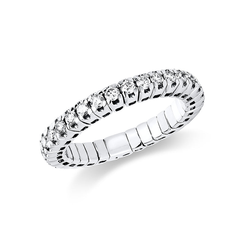 Ring aus Gold mit Diamanten, -Symbol, elastisch - 1J196