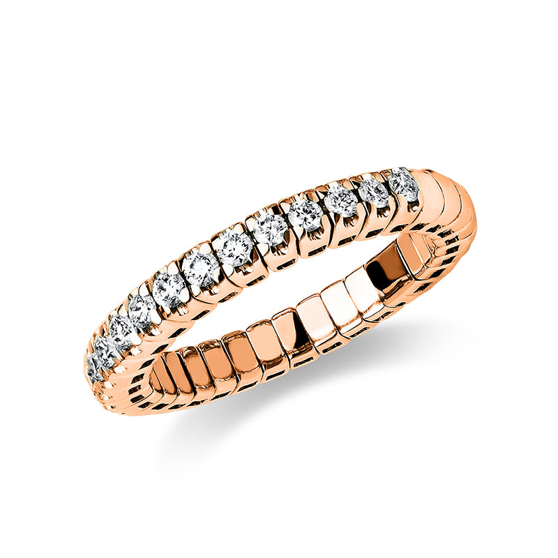 Ring    aus 750/-18 Karat Rotgold mit 17 Diamanten 0