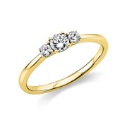 Ring aus Gold mit Diamanten, -Symbol - 1K357