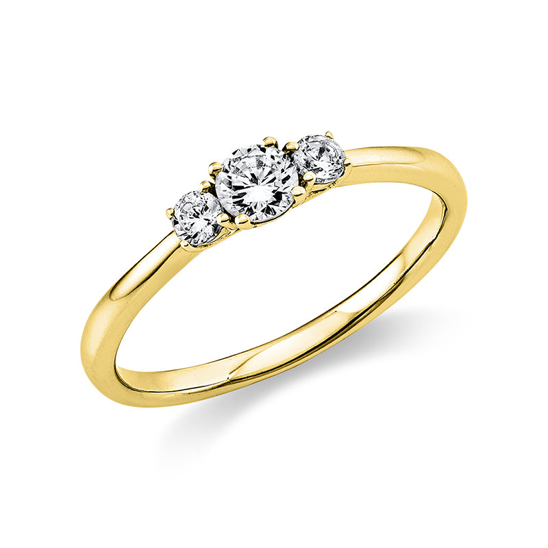Ring aus Gold mit Diamanten, -Symbol - 1K357