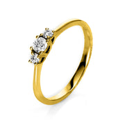 Ring aus Gold mit Diamanten, -Symbol - 1K359