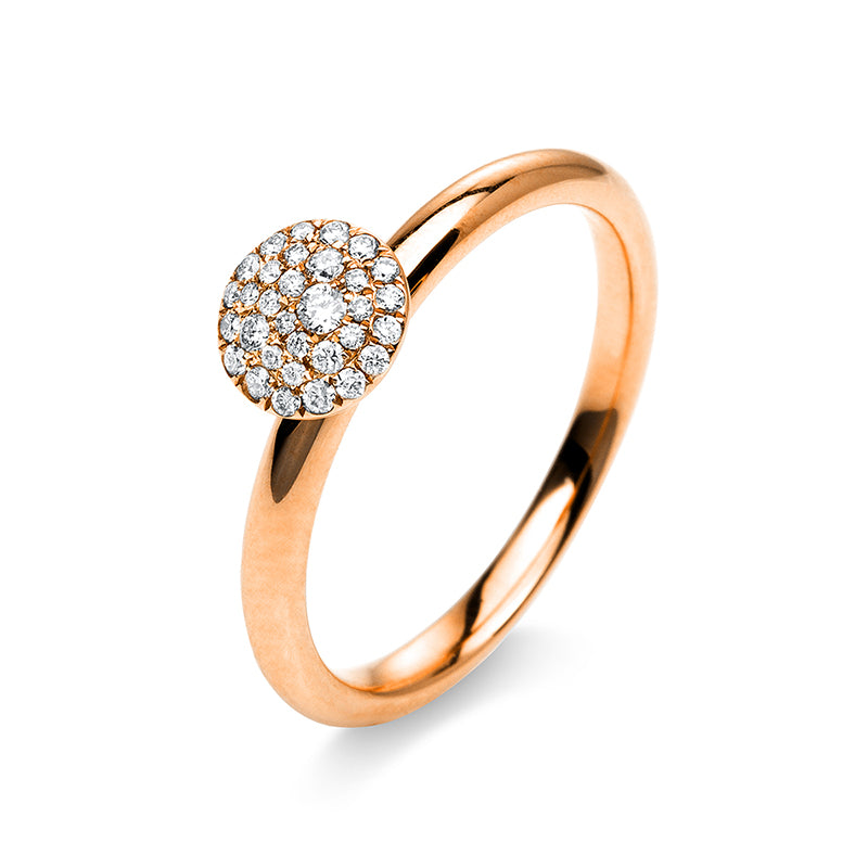Ring    aus 750/-18 Karat Rotgold mit 32 Diamanten 0