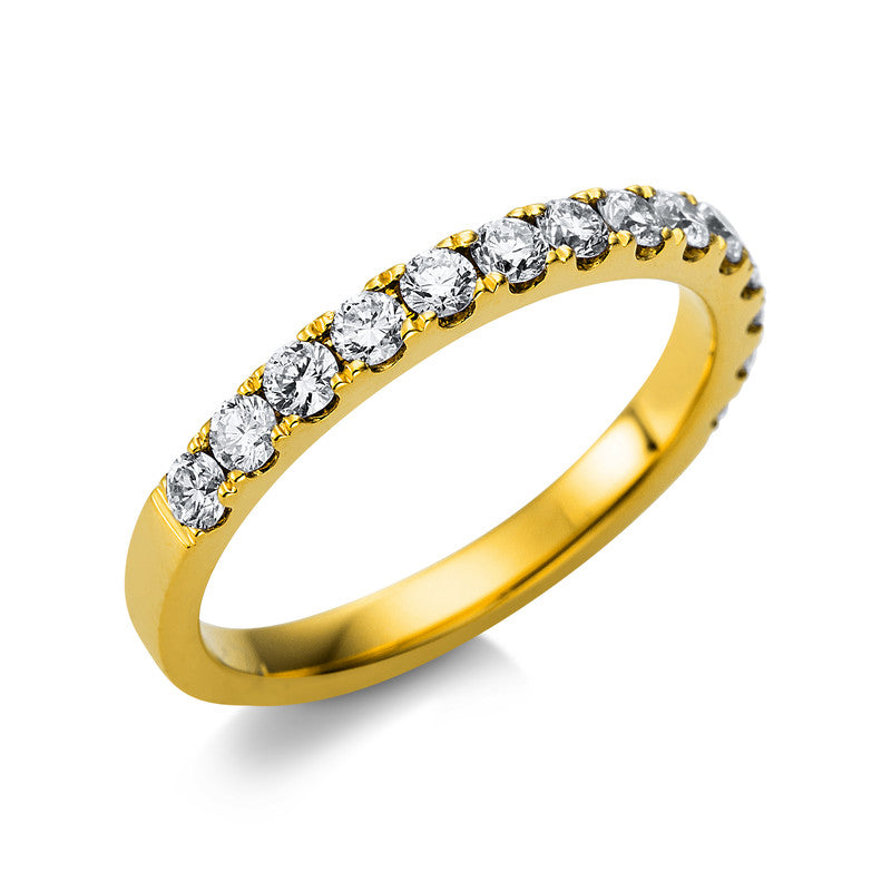 Ring    aus 750/-18 Karat Gelbgold mit 14 Diamanten 0