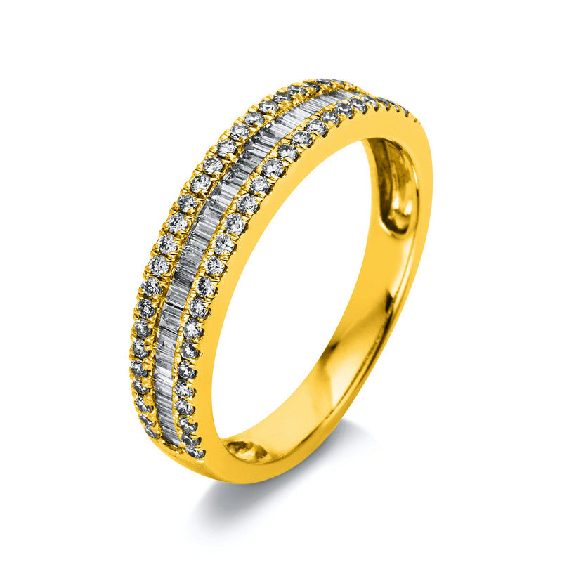 Ring    aus 750/-18 Karat Gelbgold mit 88 Diamanten 0