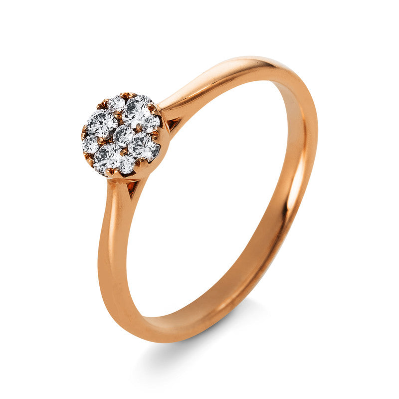 Ring - Halo Sparkle aus Gold mit Diamanten - 1N211