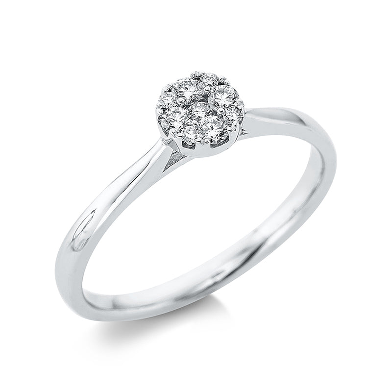 Ring aus Gold mit Diamanten, -Symbol - 1N211