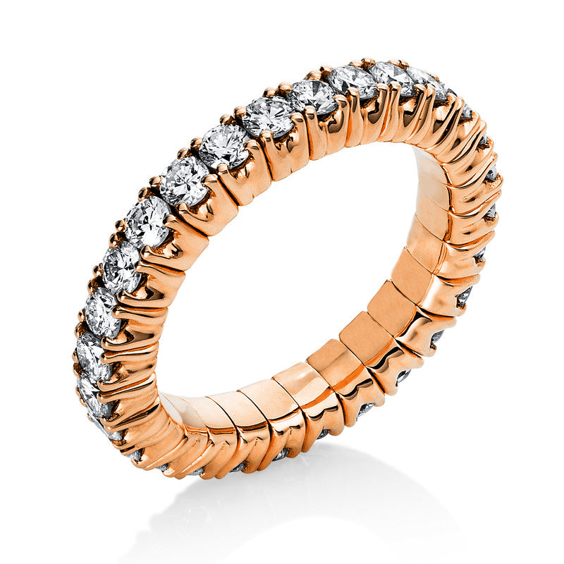 Ring    aus 750/-18 Karat Rotgold mit 31 Diamanten 1