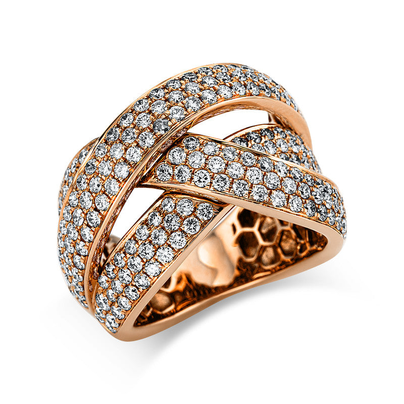 Ring - Pavé aus Gold mit Diamanten - 1N323