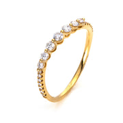 Ring    aus 750/-18 Karat Gelbgold mit 21 Diamanten 0