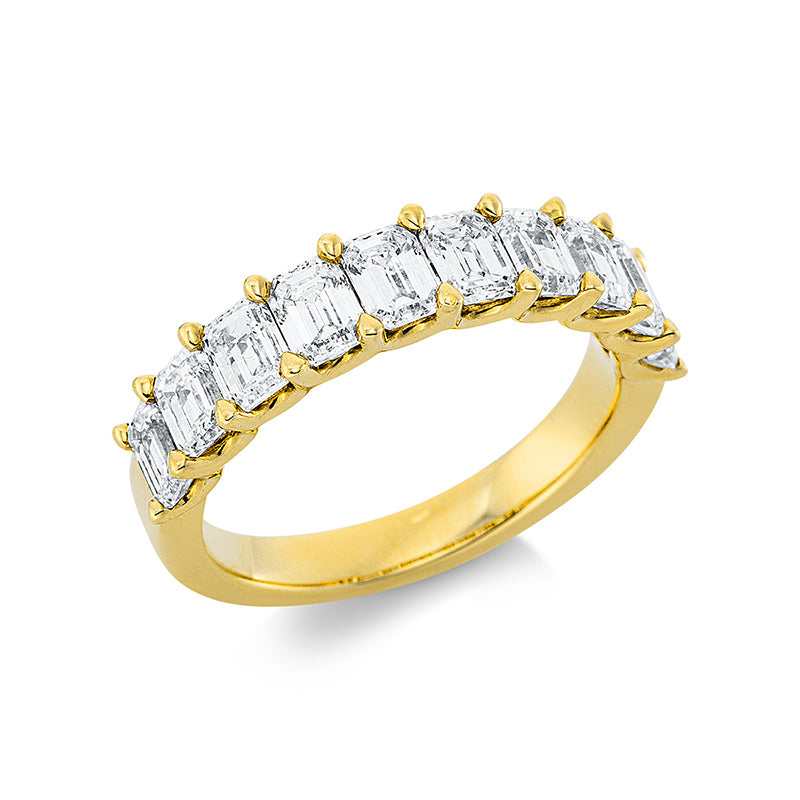 Ring    aus 750/-18 Karat Gelbgold mit 10 Diamanten 2