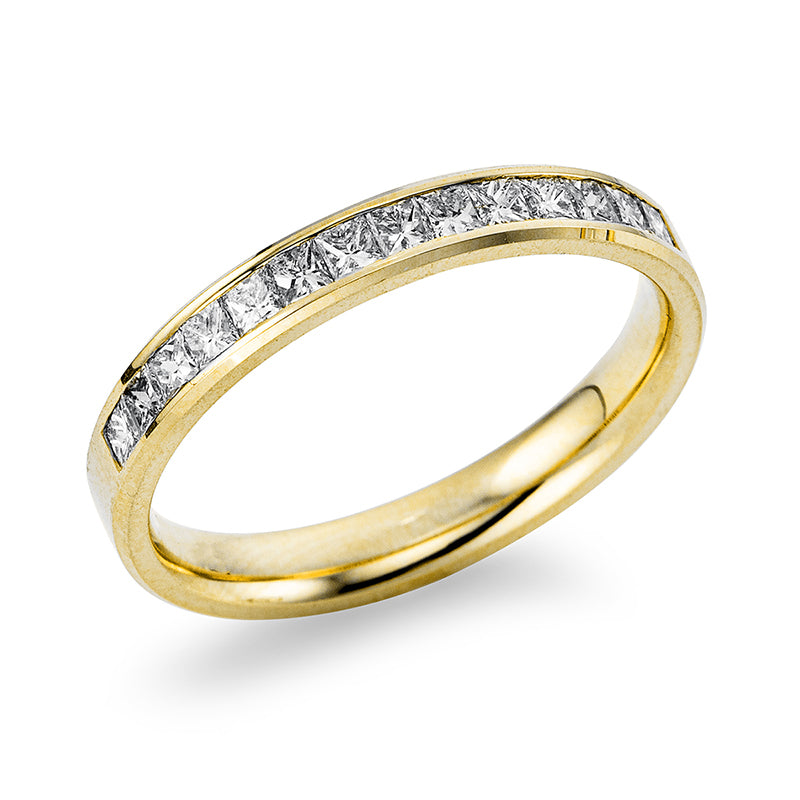 Ring    aus 750/-18 Karat Gelbgold mit 14 Diamanten 0