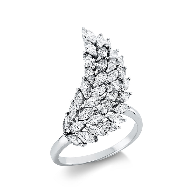 Ring    aus 750/-18 Karat Weißgold mit 34 Diamanten 1