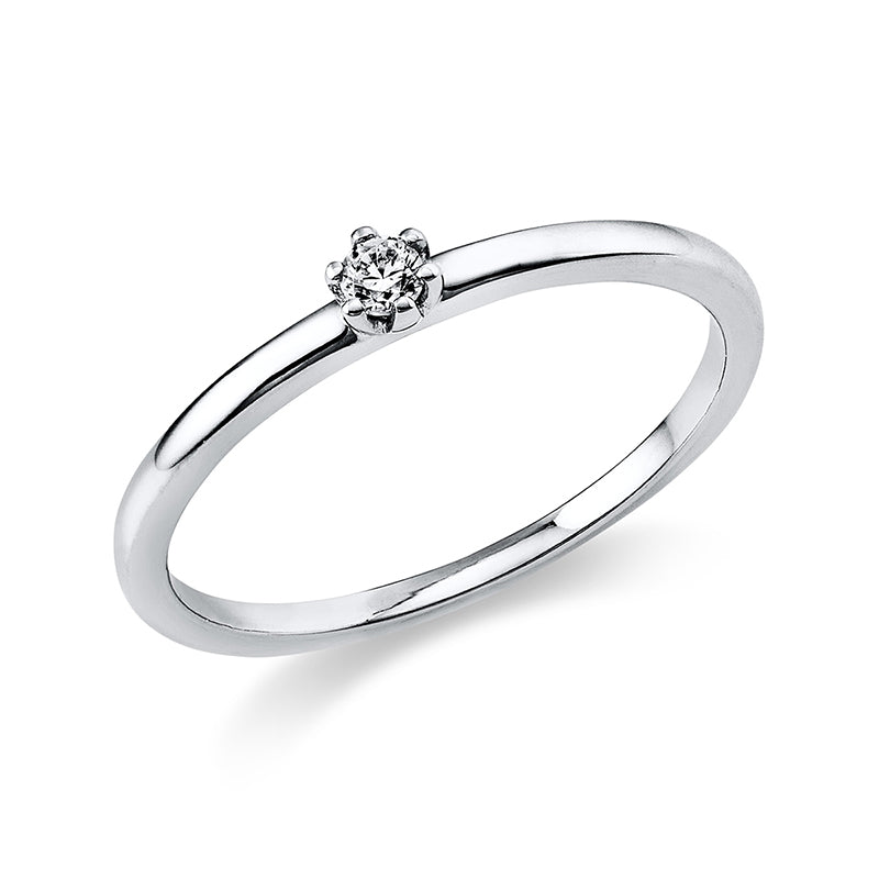 Ring    aus 950/-Platin Platin mit 1 Diamant 0