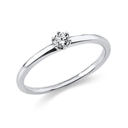 Ring    aus 950/-Platin Platin mit 1 Diamant 0