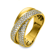 Ring - Pavé aus Gold mit Diamanten - 1O525