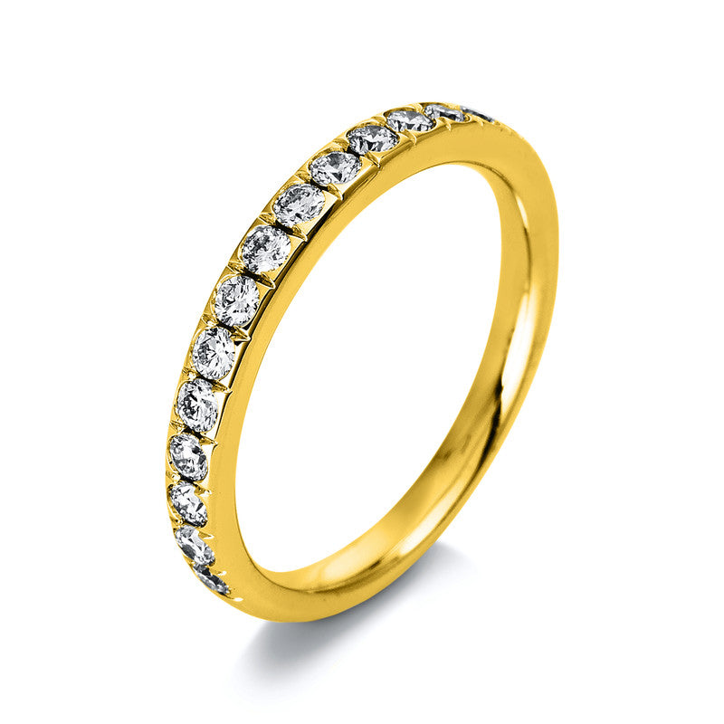 Ring    aus 585/-14 Karat Gelbgold mit 16 Diamanten 0