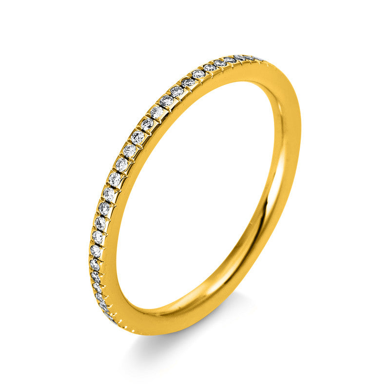Ring - Memoire voll aus Gold mit Diamanten - 1P941