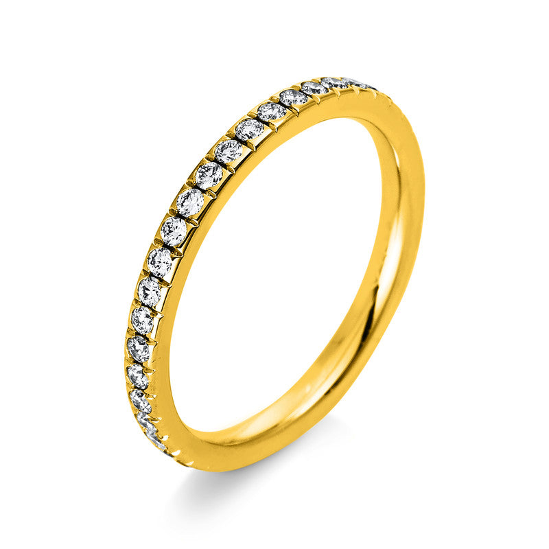 Ring    aus 585/-14 Karat Gelbgold mit 40 Diamanten 0
