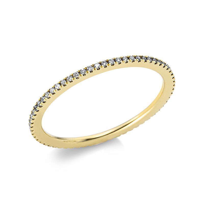 Ring    aus 585/-14 Karat Gelbgold mit 64 Diamanten 0