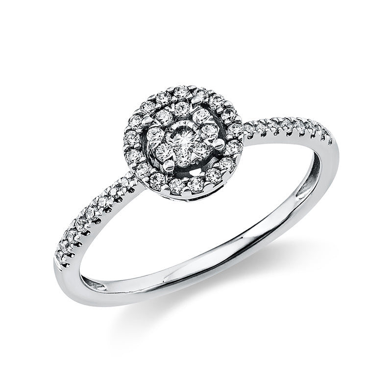 Ring aus Gold mit Diamanten, -Symbol - 1Q218