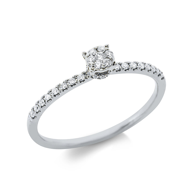 Ring aus Gold mit Diamanten, -Symbol - 1Q324