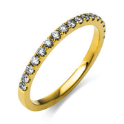 Ring - Memoire halb aus Gold mit Diamanten, -Symbol - 1R380