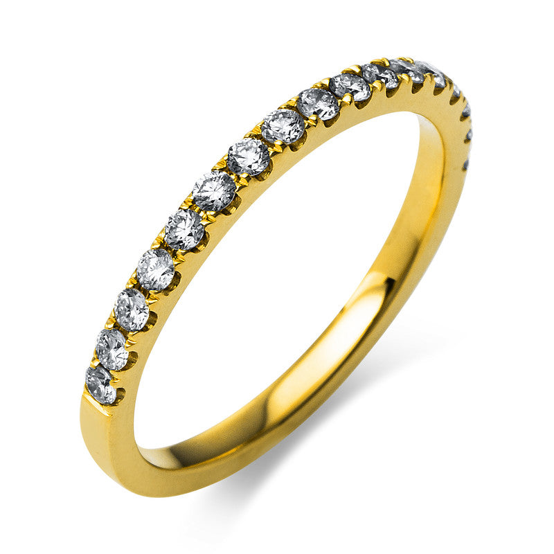 Ring - Memoire halb aus Gold mit Diamanten, -Symbol - 1R380