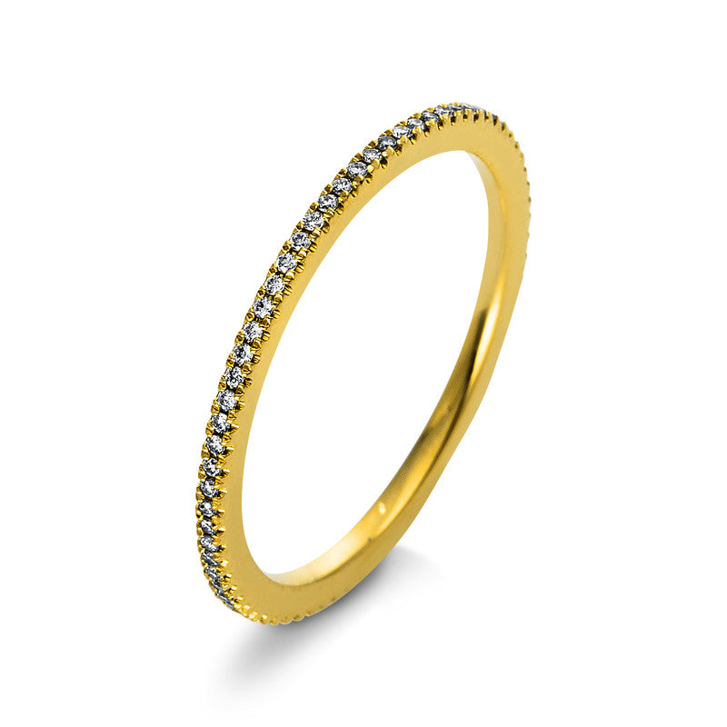 Ring    aus 750/-18 Karat Gelbgold mit 70 Diamanten 0