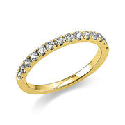 Ring - Memoire halb aus Platin mit Diamanten - 1T319