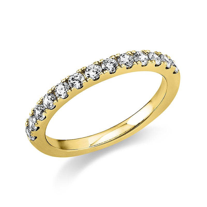 Ring    aus 585/-14 Karat Gelbgold mit 13 Diamanten 0