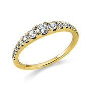 Ring - Moderner Schmuck aus Platin mit Diamanten - 1T326