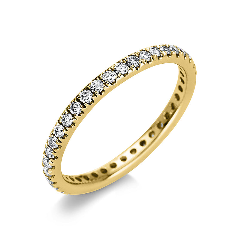 Ring    aus 750/-18 Karat Gelbgold mit 39 Diamanten 0