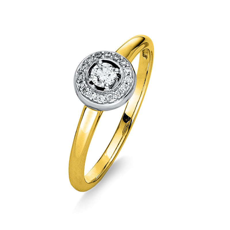 Ring aus Gold mit Diamanten, -Symbol - 1T887
