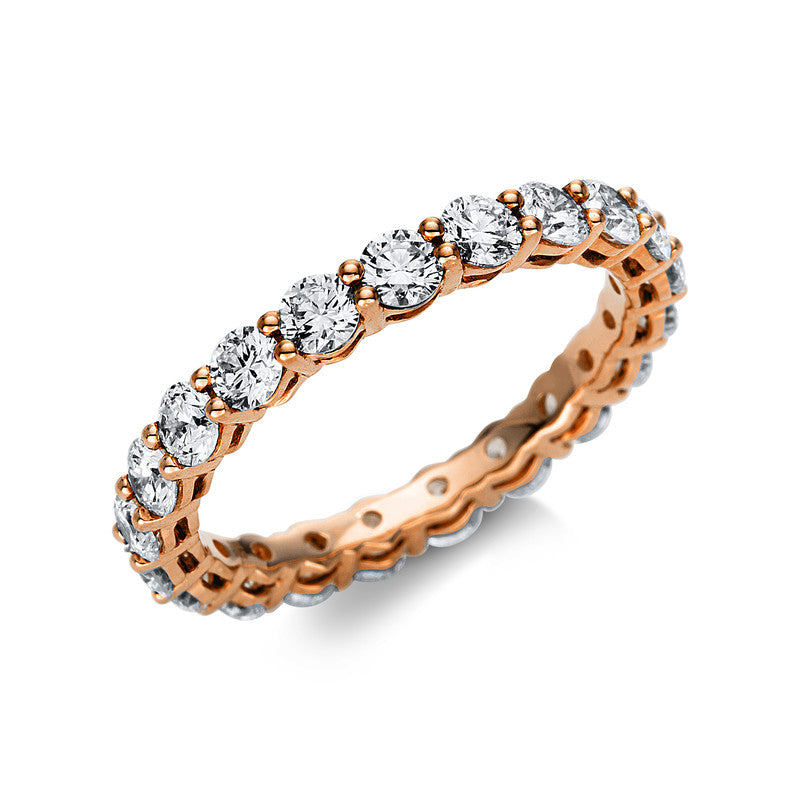 Ring    aus 750/-18 Karat Rotgold mit 21 Diamanten 1