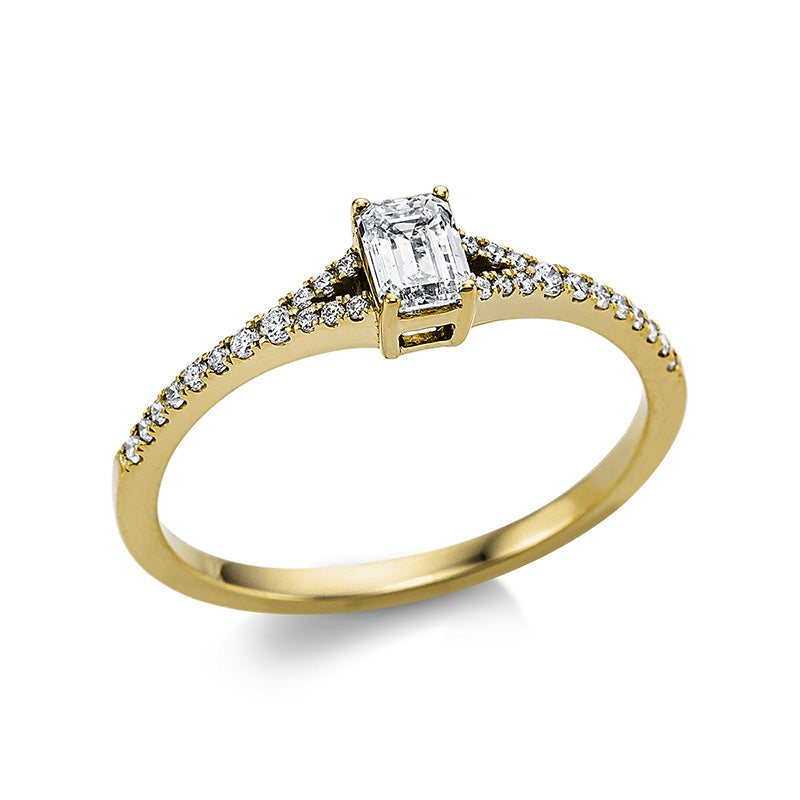 Ring    aus 750/-18 Karat Gelbgold mit 29 Diamanten 0