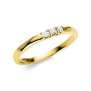 Ring    aus 750/-18 Karat Gelbgold mit 3 Diamanten 0