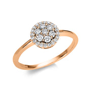 Ring - Halo Sparkle aus Gold mit Diamanten - 1U498
