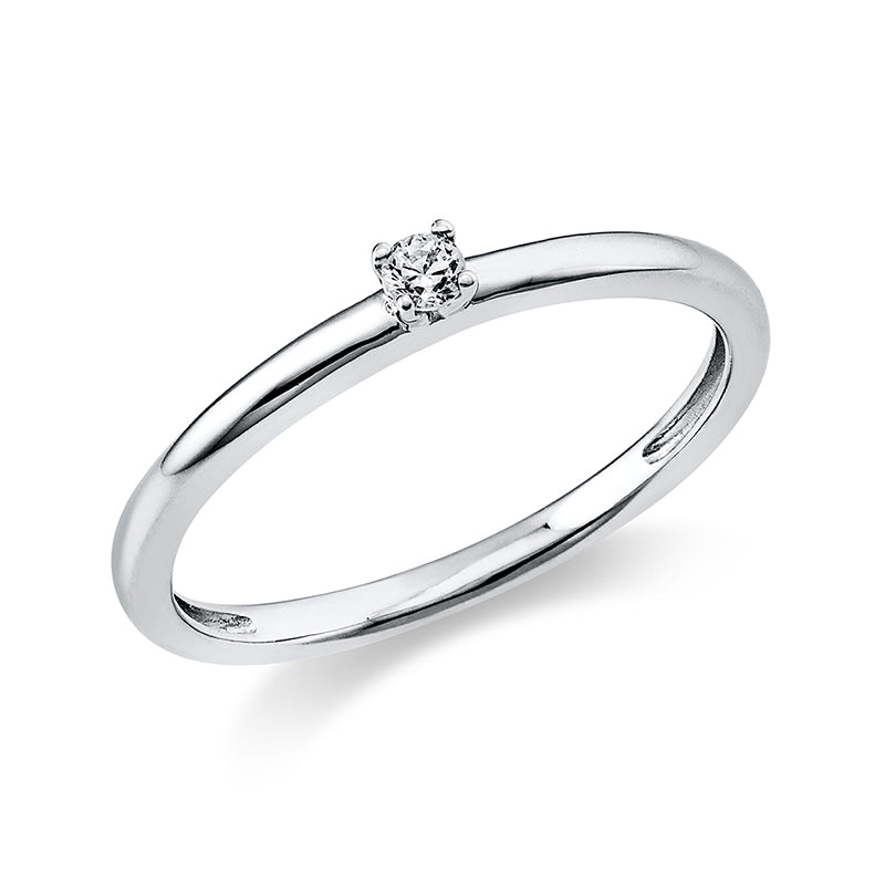 Ring    aus 950/-Platin Platin mit 1 Diamant 0