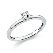 Ring    aus 950/-Platin Platin mit 1 Diamant 0