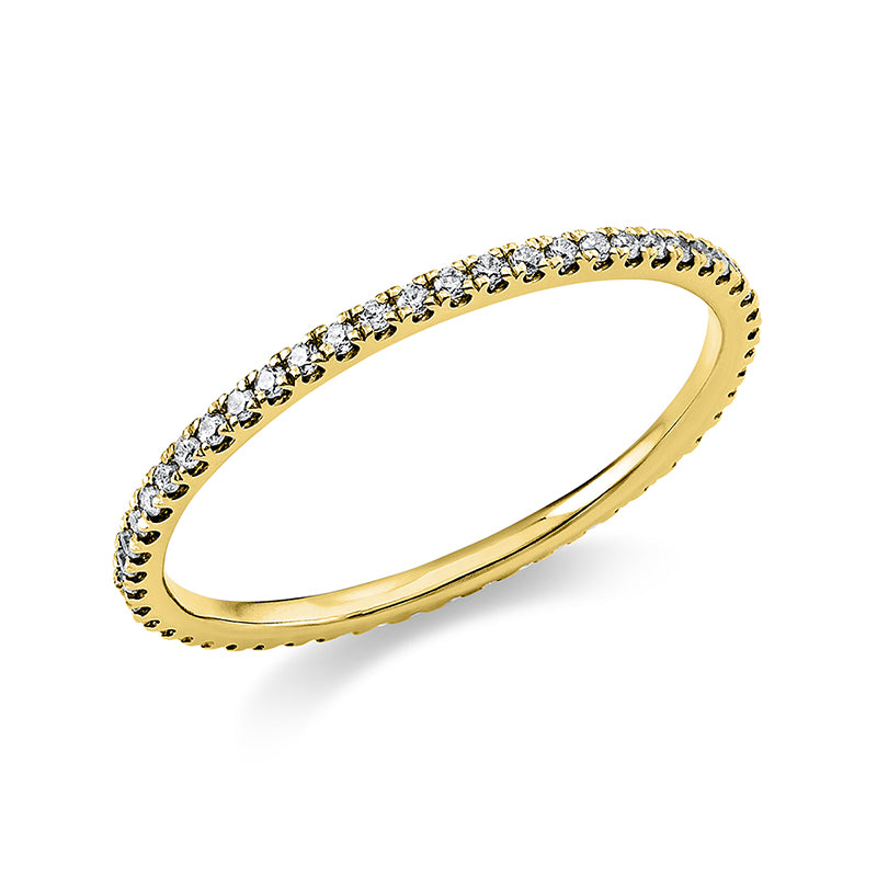 Ring    aus 750/-18 Karat Gelbgold mit 51 Diamanten 0